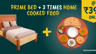 Food at 399 and bed with Primebeds