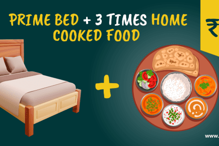 Food at 399 and bed with Primebeds